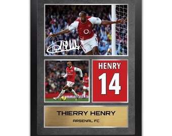 ティエリ・アンリ 直筆サイン入りカード 新品同様。 - Etsy 日本