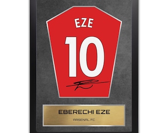 Eze Paris Shirt Display gerahmt - Autogramm Druck Fußball Erinnerungsstücke
