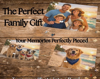 Gepersonaliseerde puzzel, legpuzzels van 120-500 stukjes voor senioren volwassenen, puzzels voor ouderen, aangepaste puzzel van fotokoppels, valentijnscadeau