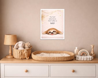 As melhores aventuras começam depois de uma soneca | Arte de parede para quarto de bebê e infantil | Download digital 11x14, 8x10, 5x7