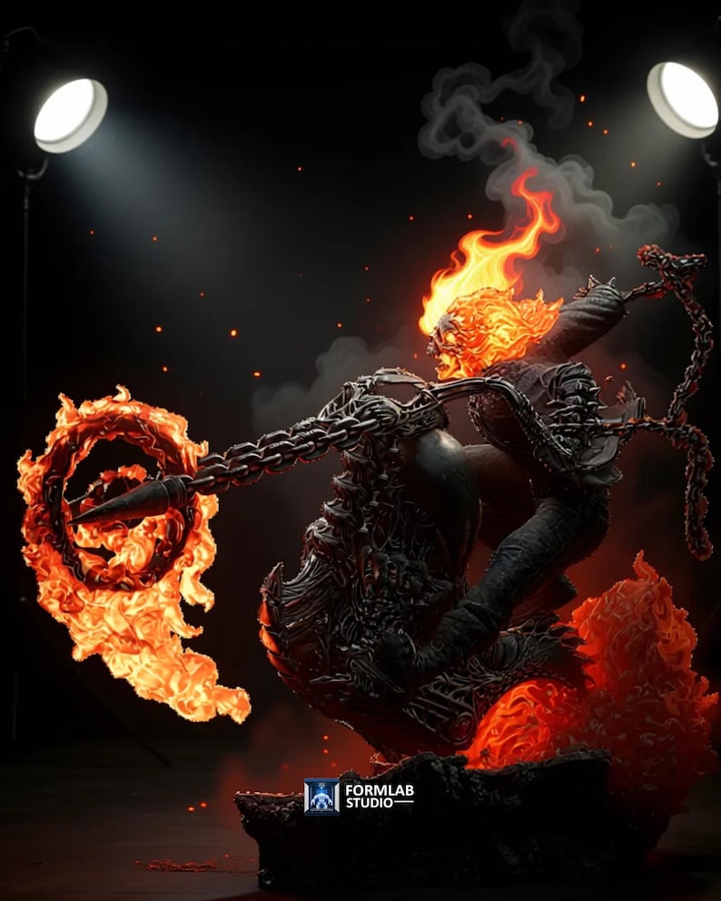 Ghost Rider Hellfire Manipulation Ghost Rider Fan Made – Hellfire Skull Biker | Supernatural Flame Aura ...