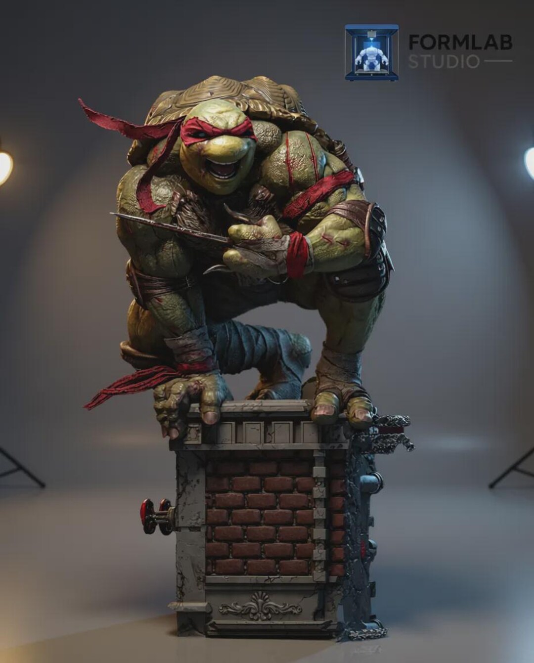 Raph Inspired 1:6 Statue | TMNT Fan Art | 3D Print STL Model - Etsy UK