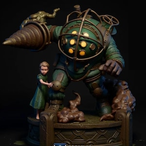 Figura De Felpa Big Daddy Mr. Bubbles De BioShock - Coleccionista Oficial 2K, Tamaño 11 Pulgadas