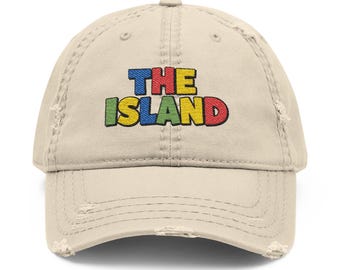 The Island Embroidered Dad Hat