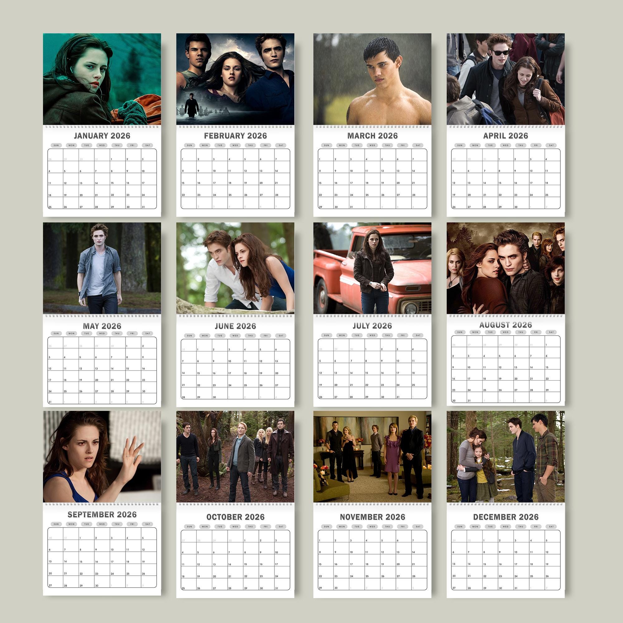 Twilight Saga Calendar - Etsy