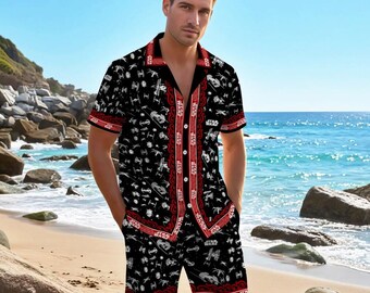 StarWars Hawaiian Shirt, Couple Set Galaxy Vacation Outfit Matching Family Beach Shirt, His And Hers Aloha Gift Summer Party Set