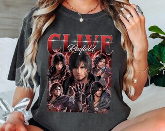 Clive Rosfield Final Fantasy Vintage T-Shirt, Clive Rosfield Bootleg Shirt, Gift For Woman and Man T-Shirt, Fantasy Lover Graphic T-Shirt