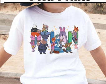 Zootopia 2 Birthday PNG Printable, Zootopia Party Shirt Design, Kids Birthday Download, Animal Theme Party, Digital Download