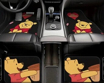 Winnie The Pooh Car Mats, Pooh And Friends Car Decor, Disneyland Pooh Car Floor Mats, Pooh Car Floor Protector, Winnie The Pooh Lovers Gift