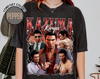 Kazuma Kiryu Yakuza Bootleg Shirt, Kazuma Kiryu Yakuza Homage T-shirt, Japanese Videogame Shirt, Gift For Gamer