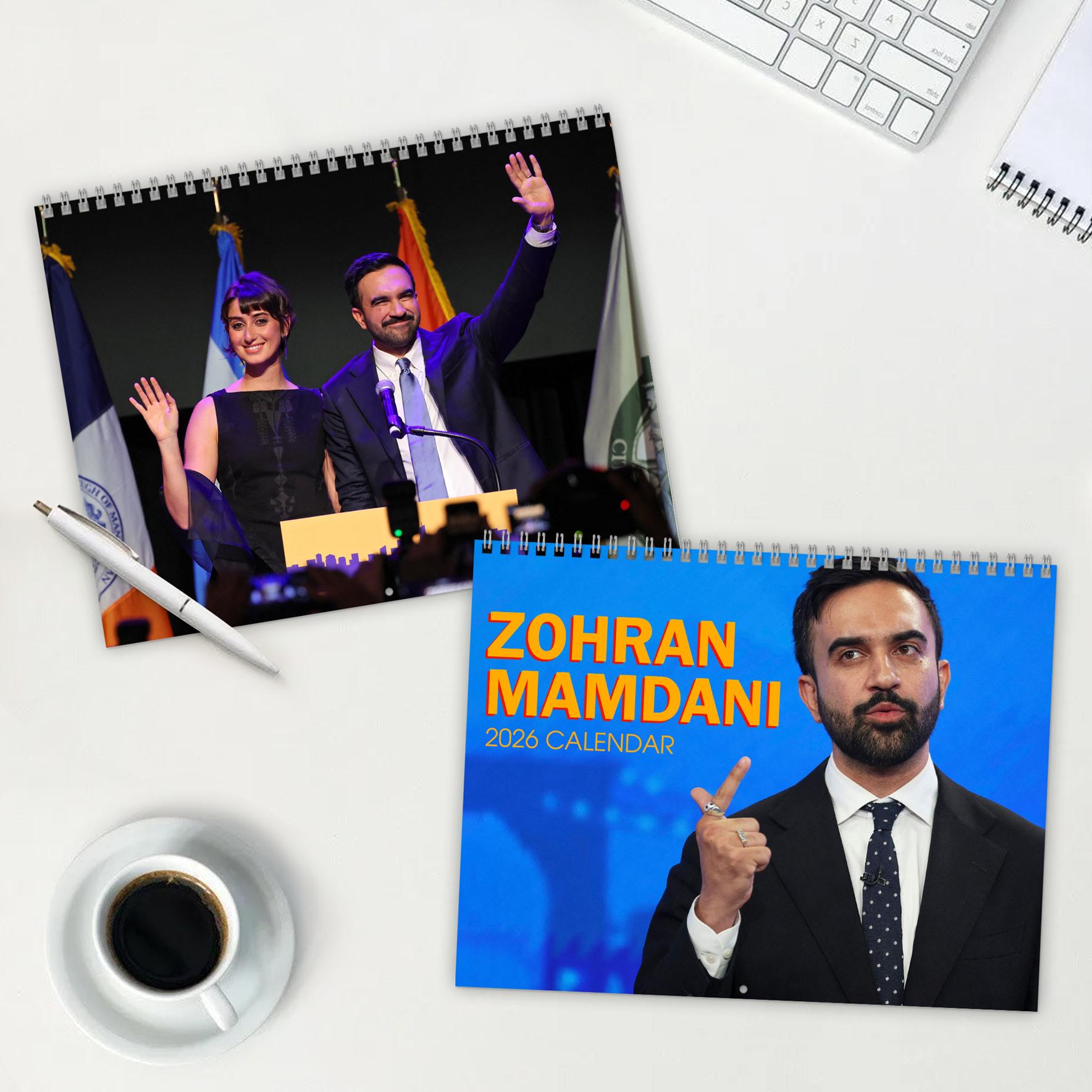 Discover Zohran Mamdani NYC Mayor 2026 Calendar | Turn the Volume Up Calendar