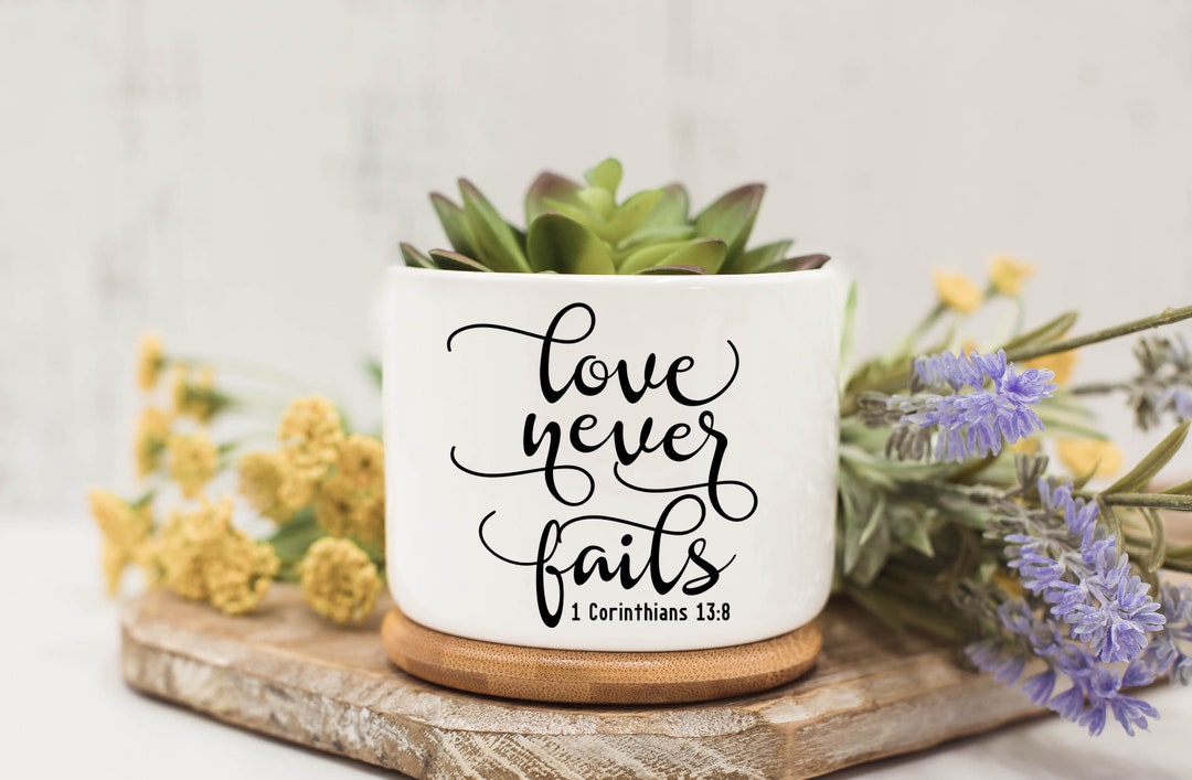 Bible Verse, Christian Collection, Succulent Pots, Succulent Planter ...