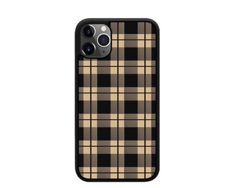 Tan Plaid iPhone Case iPhone 13 Case iPhone 12 Case iPhone 13 Pro Case iPhone XR Case iPhone Pro Max iPhone Pro XS Max Case