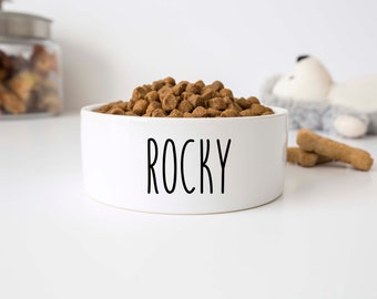 Custom Dog Food Bowl for Your Beloved Pet – Personalized Ceramic Bowl with Name