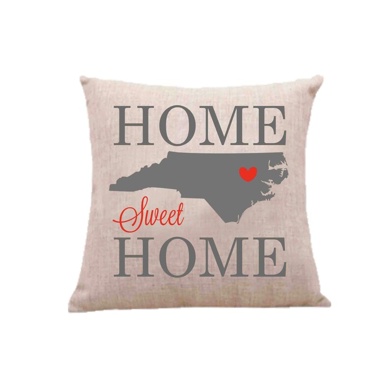 Home State Custom Pillow Case Throw Pillow Cover Decorative Etsy