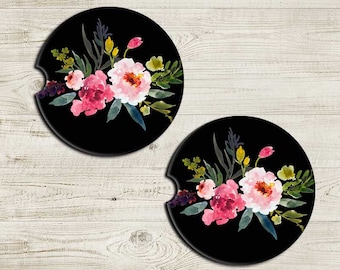 Montaña De Coche, Accesorios de Coche para ella, Montaña Rusa Floral Auto, Montaña Rusa, Montaña Portavasos, Regalo Para Ella