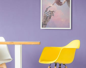 AI Genesis Art Matte 300 dpi poster – print menselijkheid en kunstmatige intelligentie