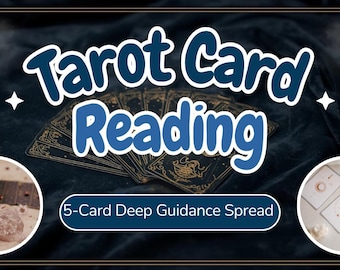 5-Card Tarot Reading: Deep Guidance & Insight (Digital)