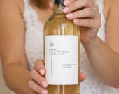 Bridesmaid Proposal Wine Label Template, Editable Canva Design (Instant Download)