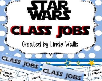Star Wars themed Classroom Jobs Posters