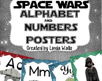 Star Wars themed Alphabet & Number Posters