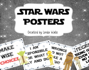Star Wars themed Behavior Posters - editable