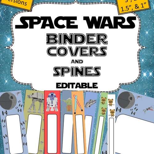 Star Wars Themed Binder Spines & Covers - Etsy