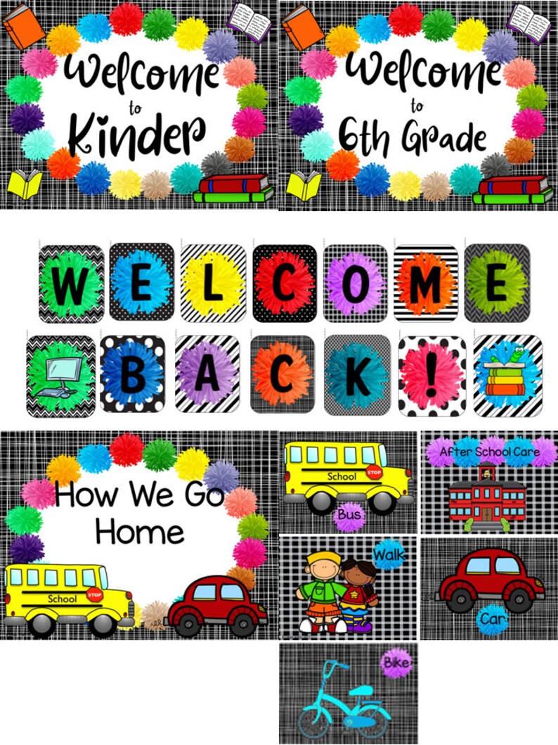 Pom Pom & Tassels Classroom Decor Pack Etsy