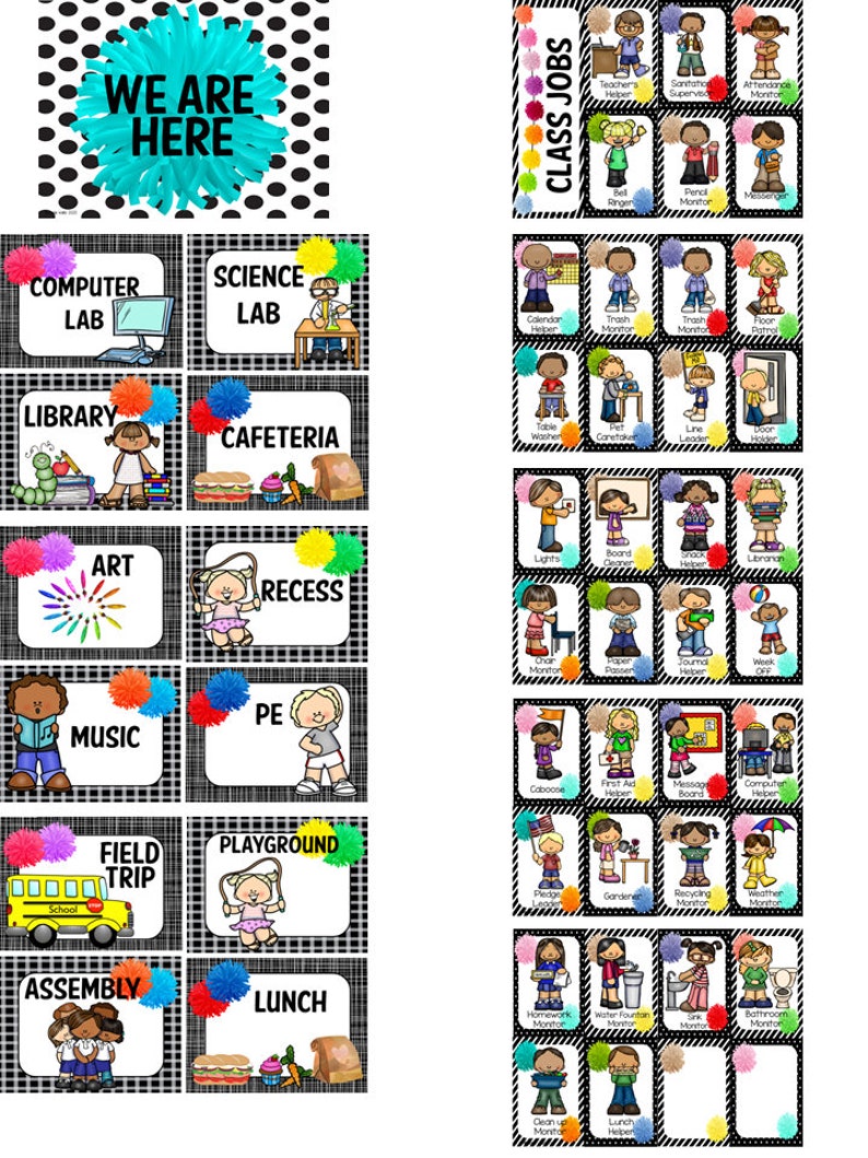 Pom Pom & Tassels Classroom Decor Pack Etsy