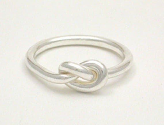 Overhand Knot Ring, Sterling Silver