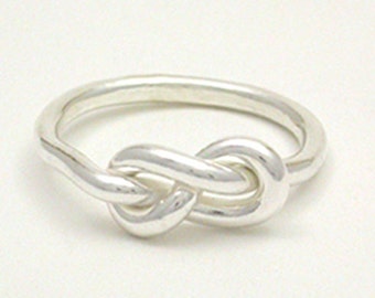 Figure 8 Knot Ring, Sterling Silver