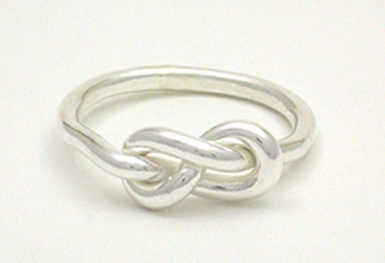 Figure 8 Knot Ring, Sterling Silver image 1