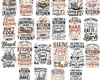 Küchentuch Sublimationssvg Bundle, lustiges Küchentuch SVG, lustige Küche SVG, Backen svg, lustige Küche Zitate svg, Backtuch Designs
