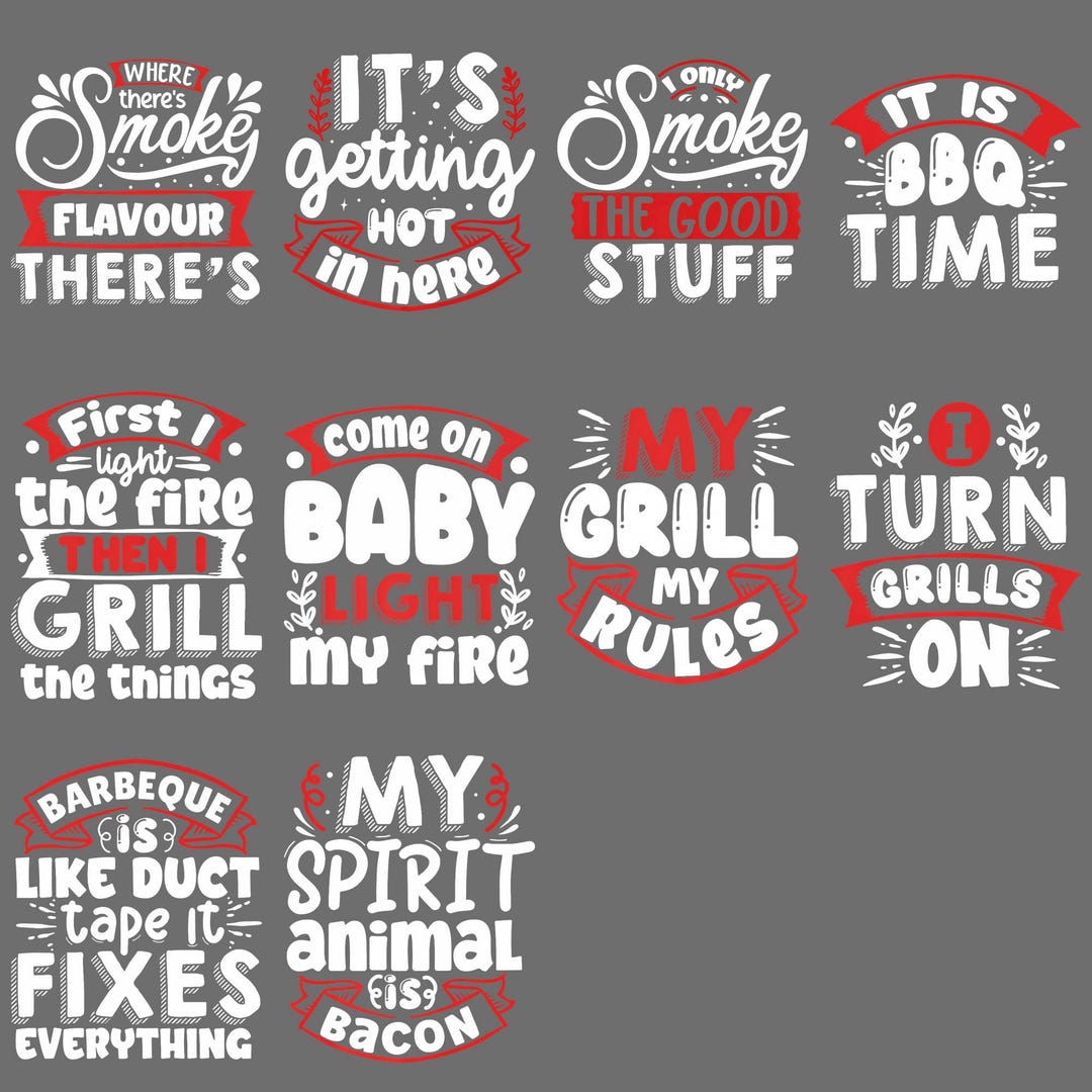 Funny BBQ Quote PNG Grill Smoker Barbecue Lover Clipart, Retro Humor ...