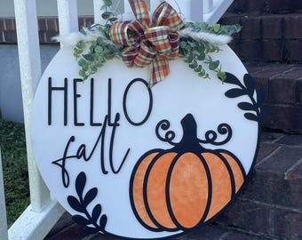 Hello Fall Door Hanger