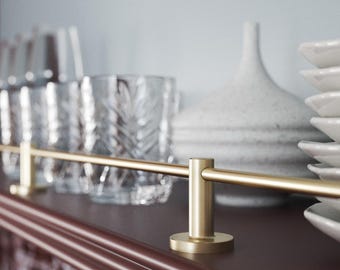 Solid Unlacquered Brass Gallery Rail- RETTO