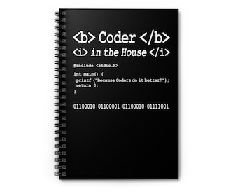 Quaderno a spirale "Coder in the House"