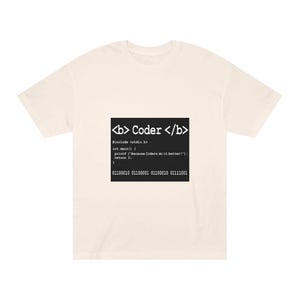 Coder Tee: Binary Code Block, Developer Gift image 3