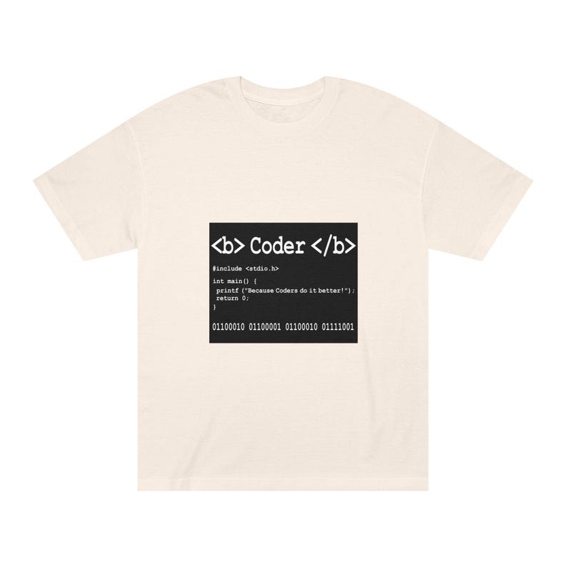 Coder Tee: Binary Code Block, Developer Gift image 3