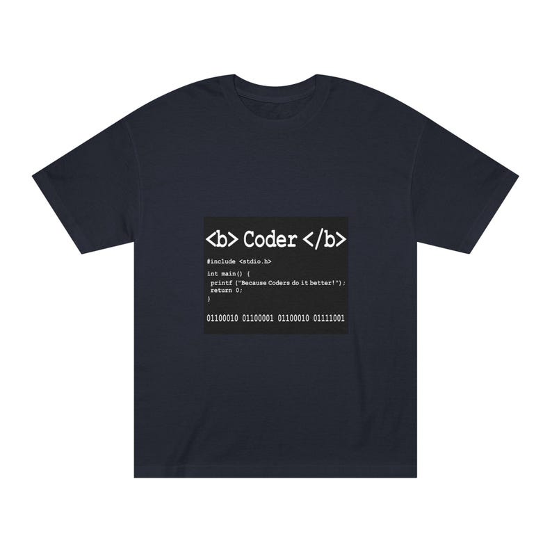 Coder Tee: Binary Code Block, Developer Gift image 4