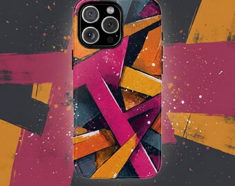 Handyhülle mit Graffiti Muster | Stoßfeste Hülle iPhone Hülle 11 12 13 14 15 16 17 / ProMax Air Pro Plus Mini XSMAX XS XR X