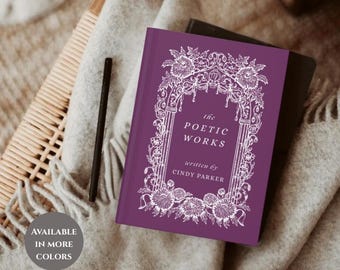 Personalized Poetry Journal Custom Poem Book, Writer Gifts, Poetry Notebook Journal Writer Diary, Poetry Lover Gift, Custom Name Journal