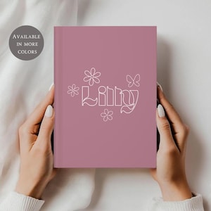 Personalized Journal for Girls, Custom Kids Notebook, Kids Journal, Custom Name Journal, Gift for Niece Birthday, Kids Affirmation Journal