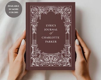 Aangepast songwriting dagboek tekstschrijver notitieboek songwriter sierlijk ontwerp