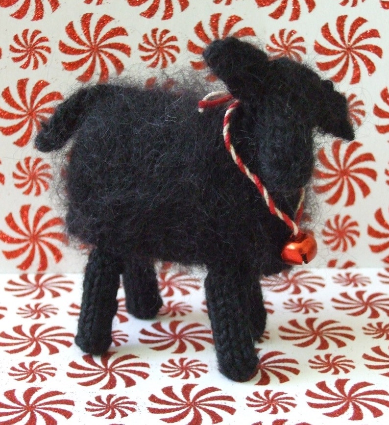 Christmas Sheep Knit Pattern Ornaments image 2