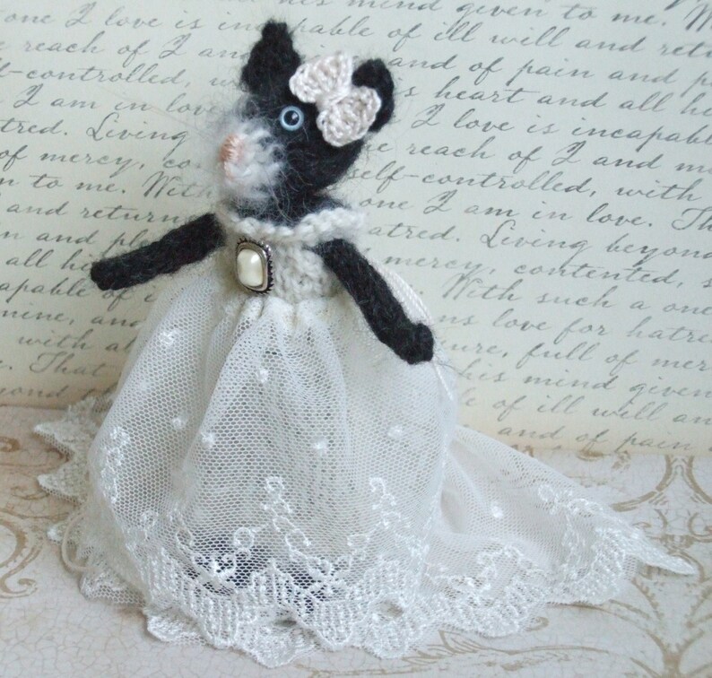 Cat Knit Pattern Etsy