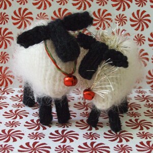 Christmas Sheep Knit Pattern Ornaments image 5