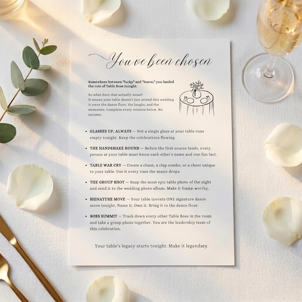 Table Captain Sign Table Captain for Wedding - Etsy