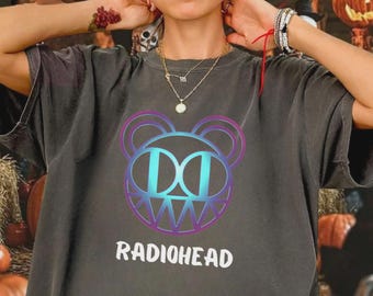 Vintage Radiohead Band T-Shirt, Alternative Rock 90s Music Tee