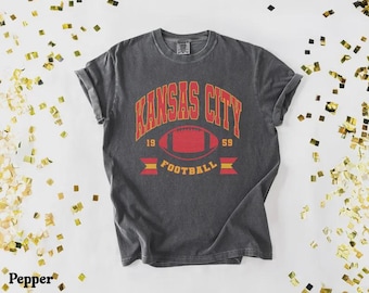 Kansas City Football Shirt, Trendy Kansas Football Fan Shirt, Gift For Her, Popular Kansas City Fan Tee, Kansas Game Day Tee